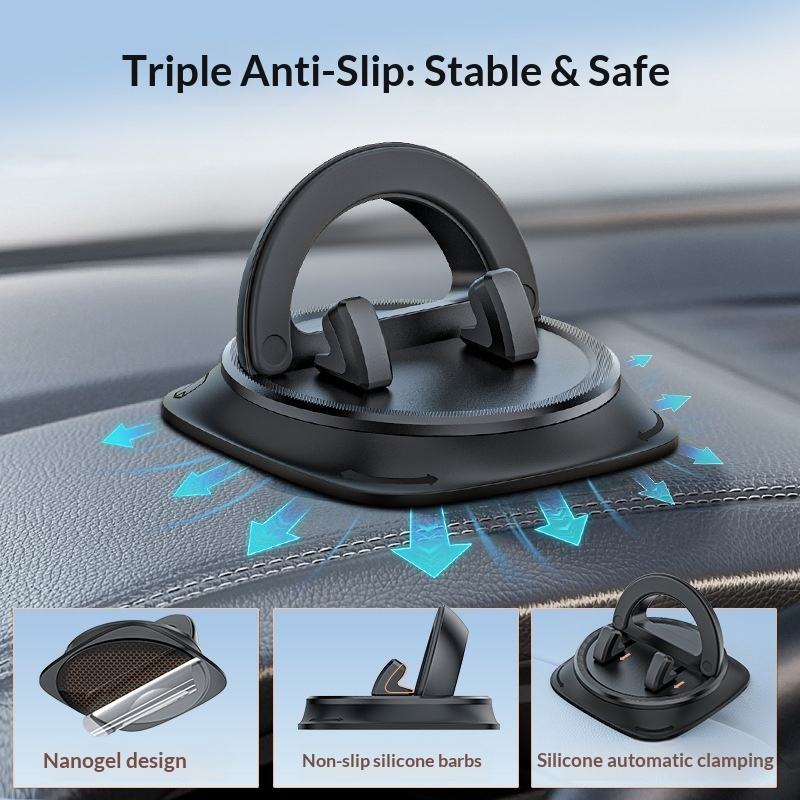 SafeDrive 360™ Car Dash Mount Phone Holder-No More Phone Slips While Driving!