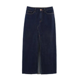 Black Pleated Button Skirt
