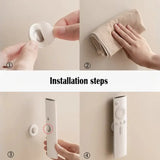 Magnetic Remote Control Holder Wall Mount 3-Pack | No Drill, Space-Saving Organizer